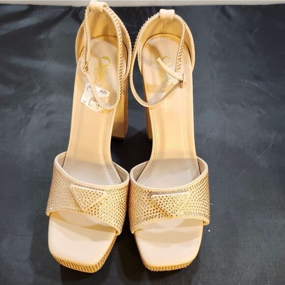 BRAND NEW OLIVIA JOHNSON BLOCK HEEL OPEN-TOE SANDAL - Picture 2 of 16